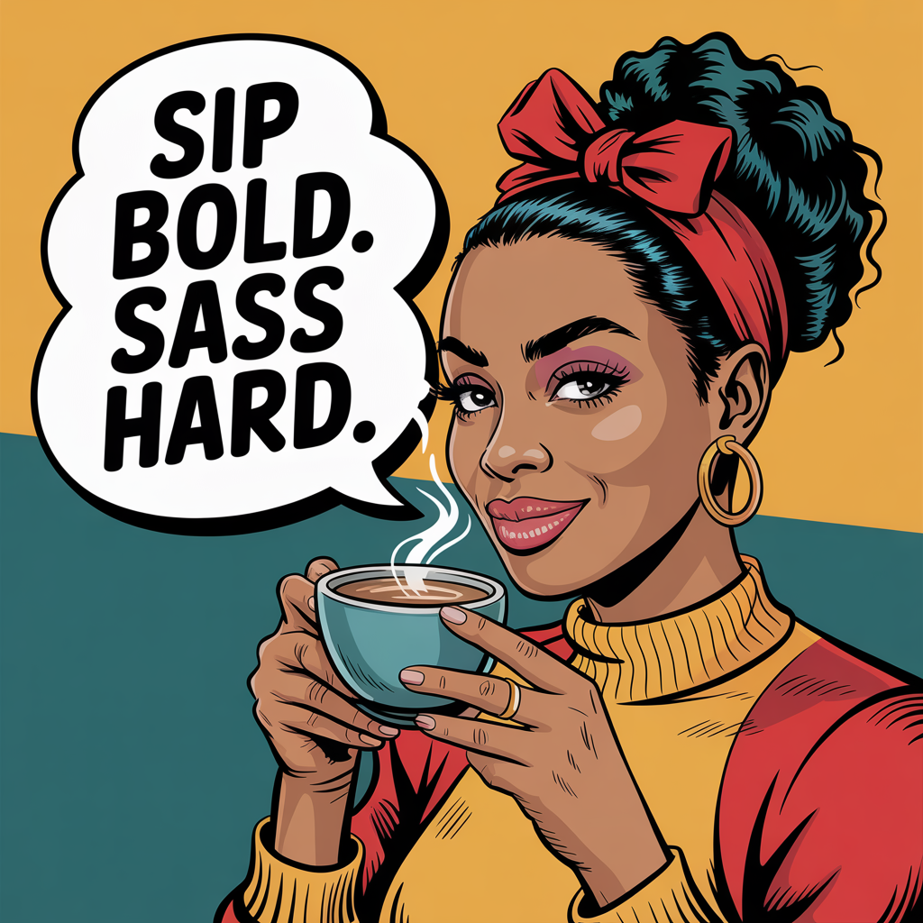 ✨💻 Digital Sass & Sip 😏🖤