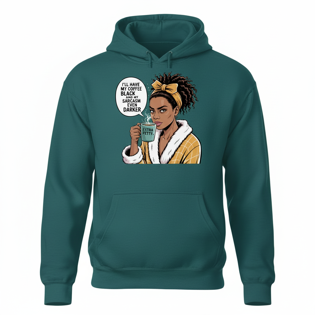 I'll Have My Coffee Black & My Sarcasm Even Darker ‚ Digital Comic-Style PNG