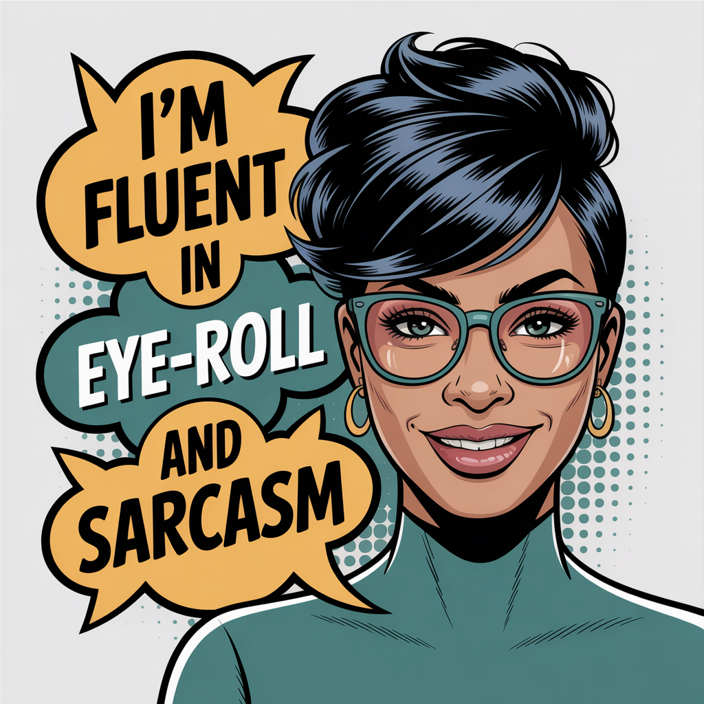 I'm Fluent In Eye Roll and Sarcasm