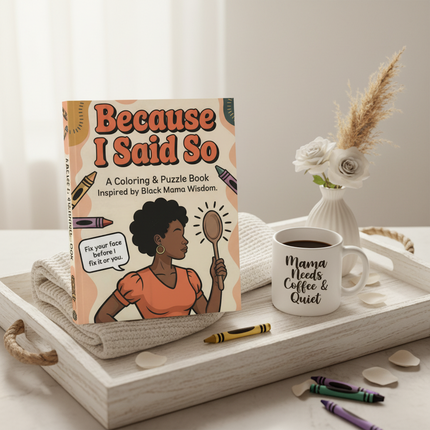 👉 The Perfect Mother’s Day Gift for Black Moms | Coloring Book + Mug Bundle 👉 “For moms who need a break, not another candle.”