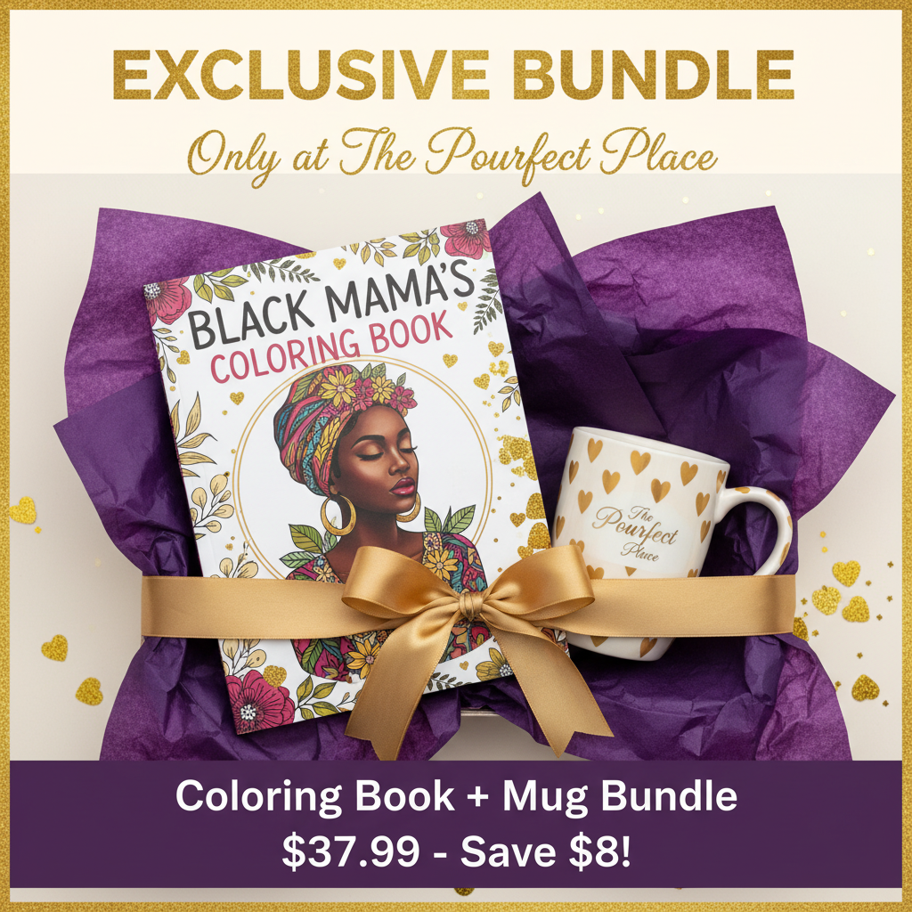 👉 The Perfect Mother’s Day Gift for Black Moms | Coloring Book + Mug Bundle 👉 “For moms who need a break, not another candle.”
